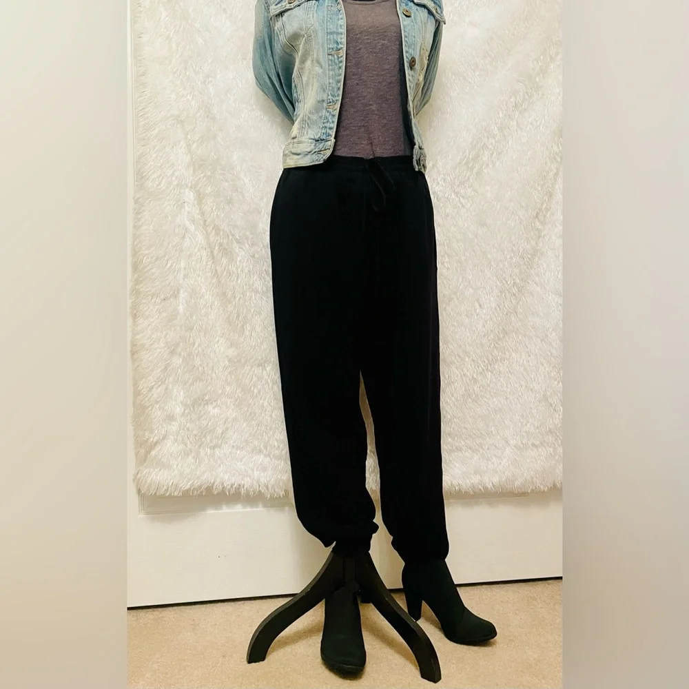Cynthia Rowley joggers. Black size 10 - Picture 1 of 4